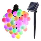 21ft 50 LED Christmas Lights Globe Solar Powered String Lights,Decorative Lighting for Outdoor, Home, Garden, Patio, Lawn, Party and Holiday Decorations(Multi-Color) Item Code:50OPMUSO