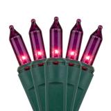 100 Purple Christmas Tree Mini Lights, 6