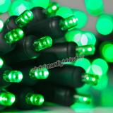 20 Green Battery Operated 5mm LED Christmas Lights, Green Wire ITEM NO.: 20BLGNGN5MM