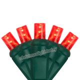 70 5mm Red LED Christmas Lights, 4