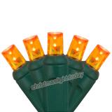 70 5mm Amber Orange LED Christmas Lights, 4