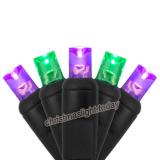 70 5mm Purple, Green LED Christmas Lights, 4