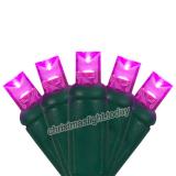 70 5mm Pink LED Christmas Lights, 4