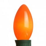 C9 Opaque Bulbs in Orange; Box Of 25pcs,Item Code:C9OOG25B