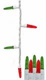 70 LED Icicle Lights Green & Red ,Christmas Lights, 4