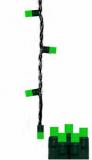 70 LED Icicle Lights  Green 5mm,Christmas Lights, 4