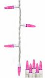 70 LED Icicle Lights Pink ,M5 Christmas Lights, 4