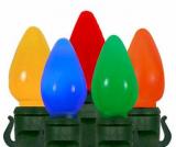 25  C7 LED Multi Color Opaque Christmas Lights , Spacing 8