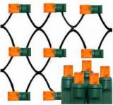 Orange led net lights 5mm Wide Angle Les,4´×6´,Green Wire,Item Code:5M100ORG