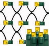 Gold led net lights 100L 5mm Wide Angle Les,4´×6´,Green Wire,Item Code:5M100GDG