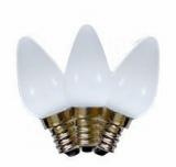 C7 LED Cool white LED replacement Bulbs Opaque 25pcs,Item Code:C7CWO25B