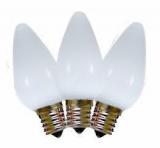 Led C9 Cool White  replacement Opaque 25pcs,Item Code:C9CWO25B