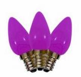 C7 Purple  replacement Blubs Opaque 25pcs,Item Code:C7PLO25B