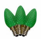 C7 Green  replacement Bulbs Faceted 25pcs,Item Code:C7GNF25B