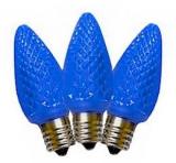 Led C9 Blue replacement Faceted 25pcs,Item Code:C9BLF25B