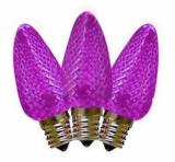 Led C9 Purple replacement Faceted 25pcs,Item Code:C9PLF25B