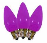 Led C9 Purple replacement Opaque 25pcs,Item Code:C9PLO25B