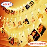 40LED Photo Clips Fairy String Lights for Bedroom Battery Operated Perfect for Hanging Pictures, Cards, Memos,Item Code:40CLWWBA
