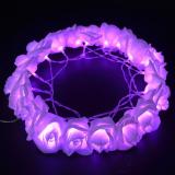 20LED 2M 6.56FT String Lights Bright Purple Rose Flower Lamp Fairy Light Battery Operated for Wedding Gardens Party Item Code: 20RFPLBA
