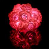 20LED 2M 6.56FT String Lights Bright Pink Rose Flower Lamp Fairy Light Battery Operated for Wedding Gardens Party Item Code:20RFPKBA