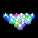 6PCS LED dia 3.7 cm Muti color Tea Light Candles Light Householed  led Battery-Powered Flameless Candles Church and Home Decor and Lighting and Wedding Decoration Item Code:6CDMUBA
