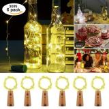 15 LED 30in 6Pcs Cork Lights  Warm White for Wine Bottles, Bottle Lights  Copper Wire Lights String Starry LED Lights for Bottle DIY, Party, Decor, Christmas, Halloween, Wedding Decoration Item Code:15CBWWBA