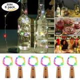 20LED 38in 6Pcs Cork Lights for Wine Bottles, Bottle Lights Color Change Copper Wire Lights String Starry LED Lights for Bottle DIY, Party, Decor, Christmas, Halloween, Wedding Decoration Item Code:20CBCHBA